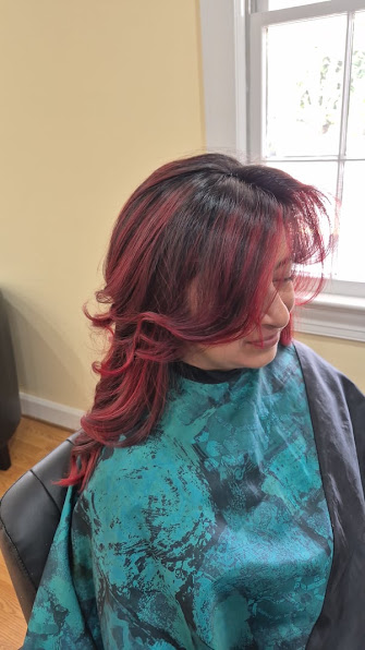 Soft texture curls and dimensional styling