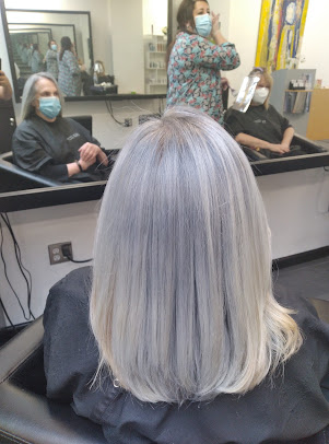 Finished balayage color result